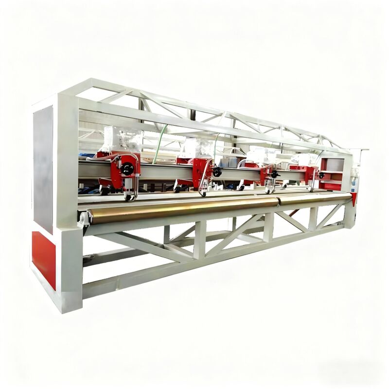 PVC Tarpaulin Making Machine Multi Head High Speed Welding System Plastic Sheet Production 100m Min