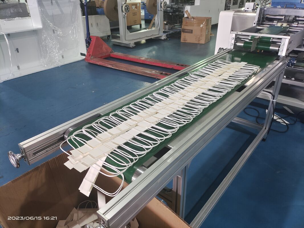 Automatic 10F Water Glue Twisted Paper Handle Making Machine Precise Control Strong Bonding For Paper Bag Handles